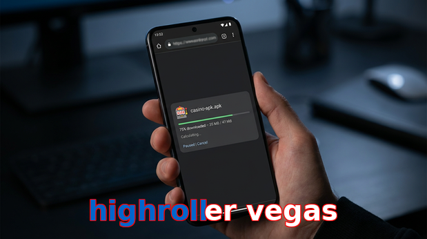 Main screen of Highroller Vegas apk page for PK players