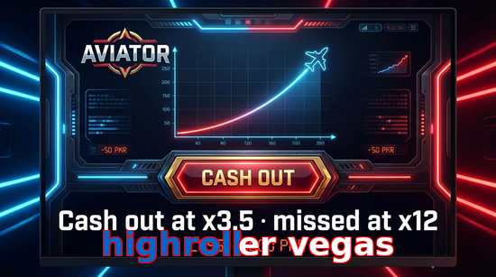 Game list for Highroller Vegas aviator section