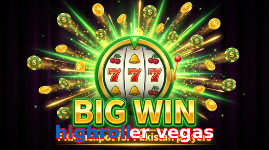 Big win animation on Highroller Vegas slot game