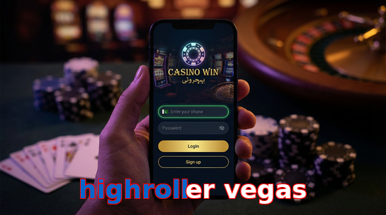 Main screen of Highroller Vegas login page for PK players