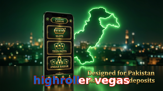 Main screen of Highroller Vegas pk page for PK players